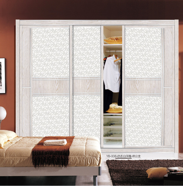 衣柜厂家清新动物儿童卡通艺术风格高档环保衣柜移门定制批发