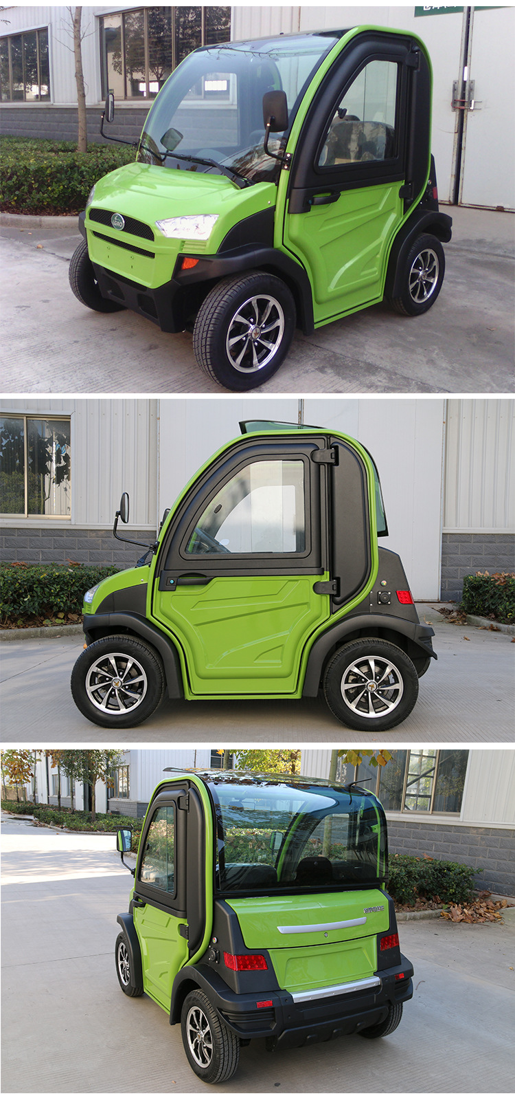 铃高电动车 两座电动代步车 电动观光车 微型新能源电动车出口