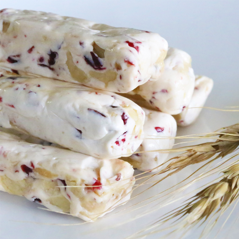 纯手工蔓越莓牛轧糖1kg喜糖果美味零食品休闲小吃精致西点批发