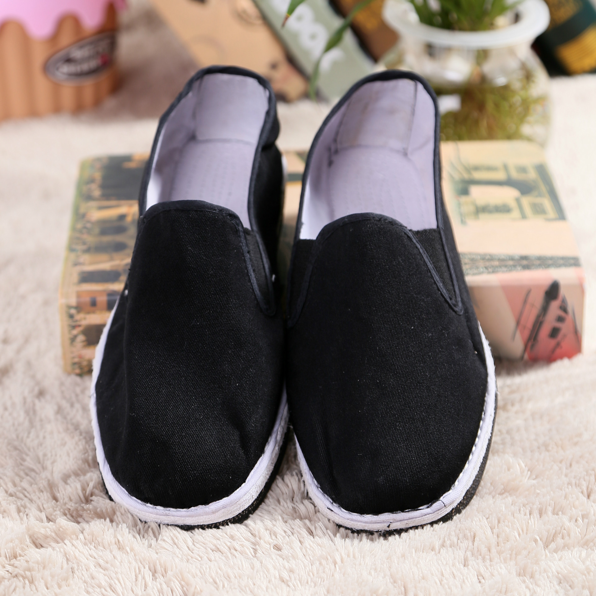 新款布鞋手工千层底透气男孩传统布鞋唐装男童鞋男老头鞋 批发