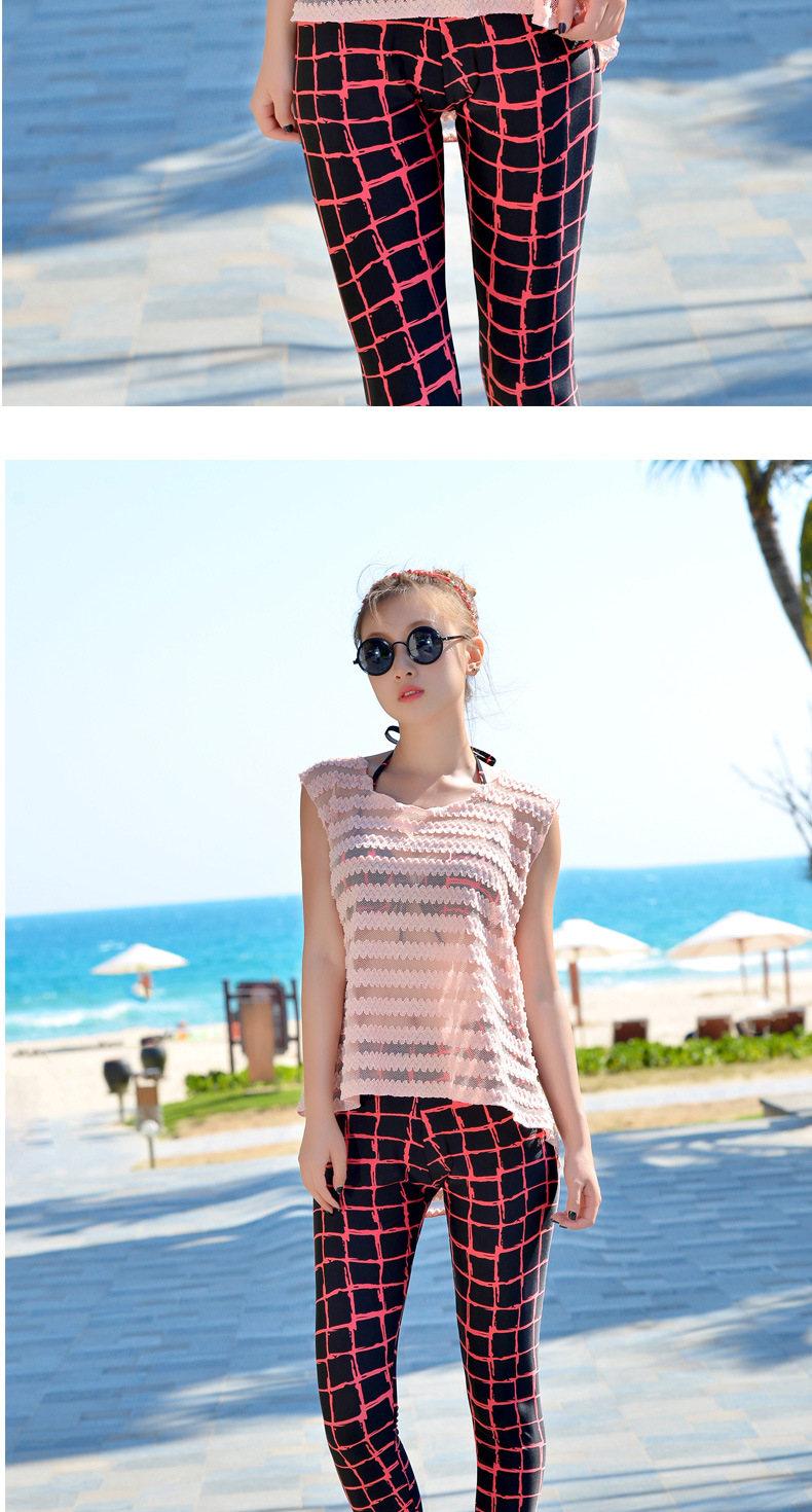 佳琪2015新款 三角比基尼四件套泳衣