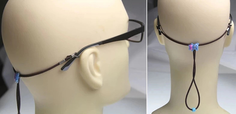 彩色弹力儿童眼镜绳卡通挂链防摔防滑挂绳子儿童运动眼镜