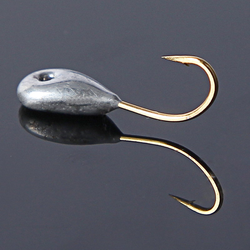 长柄金色丸世朝天钩带倒刺朝天钩穿心钩钓鱼渔具批发