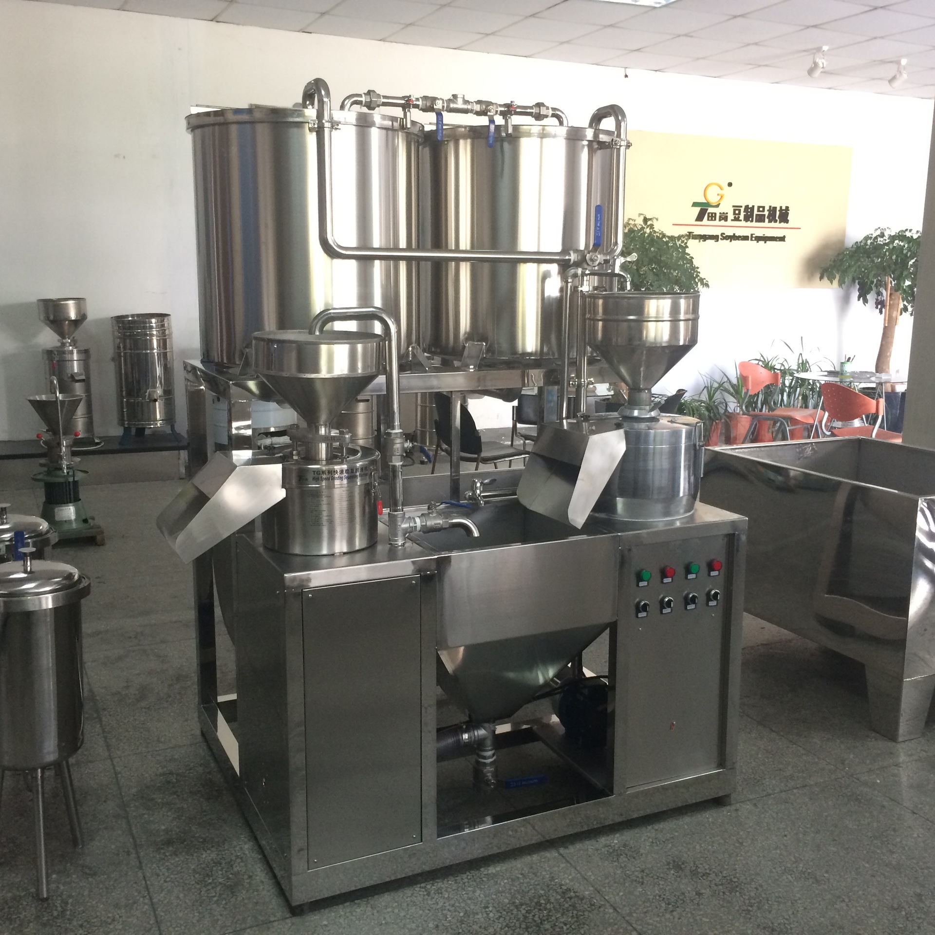 供应tg-150型豆浆生产设备/磨浆煮浆机组