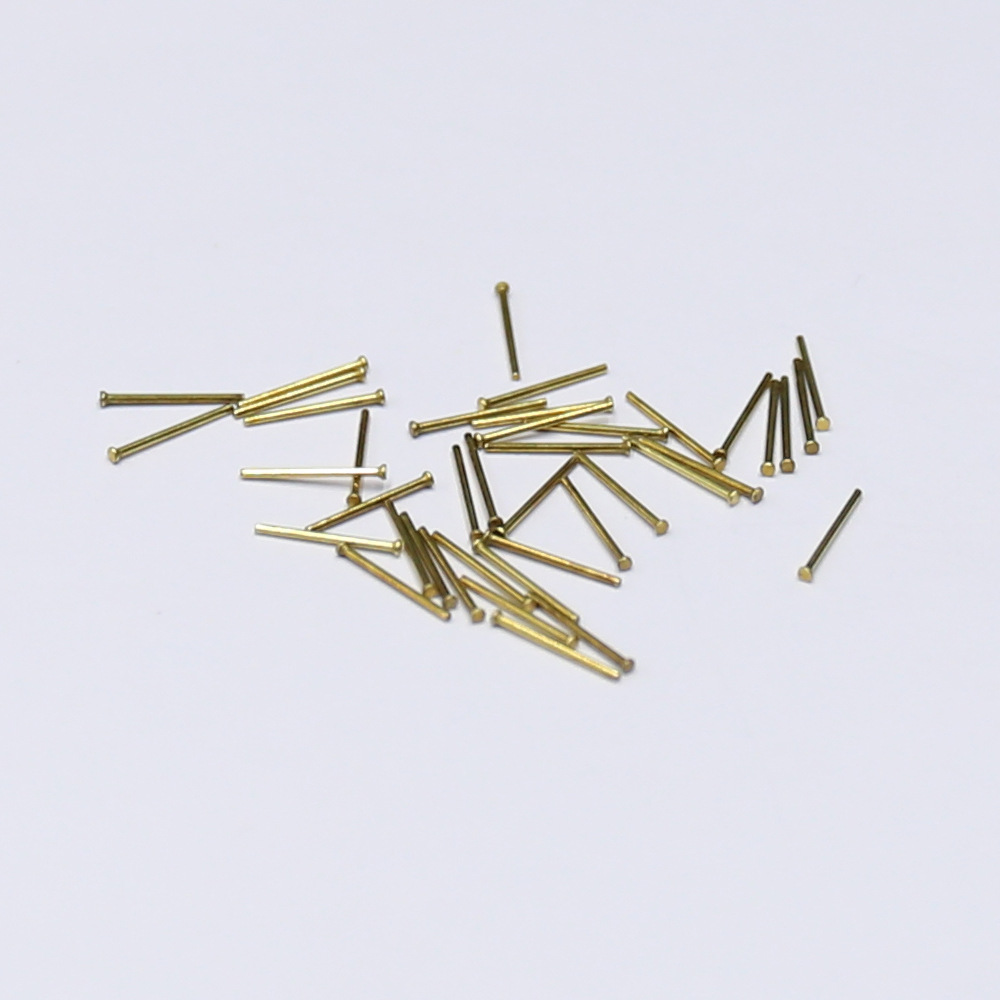 厂家直销 黄铜针 弹簧连接件 0.7*10铜插针 多种规格非标定制