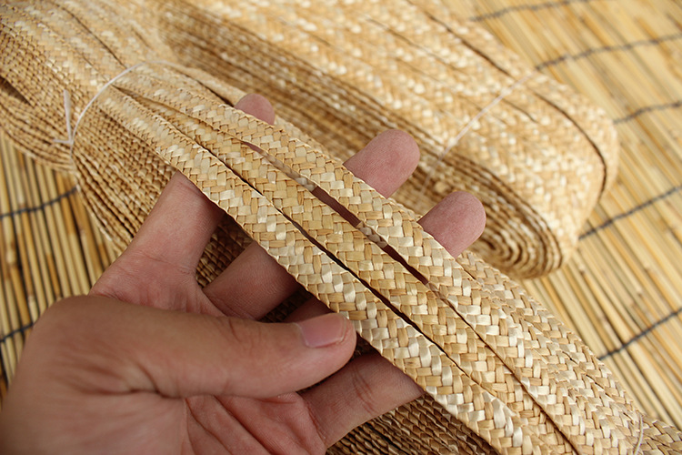 源头厂家 麦草辫草编工艺品 原料麦草麦秸辫七股辫草辫箱包原材料