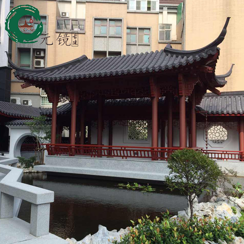 厂家设计施工苏式仿古水榭 大型创意仿古建筑