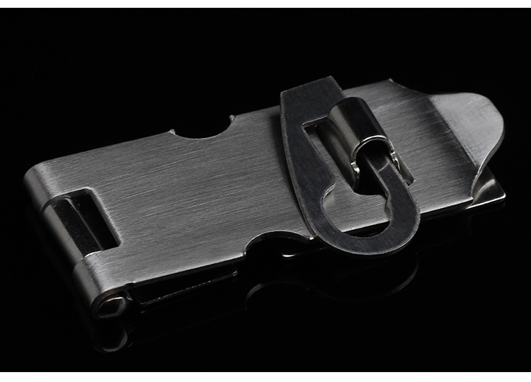 不锈钢锁扣搭扣锁片锁牌可加挂锁门扣柜子搭扣房门搭扣防盗锁扣