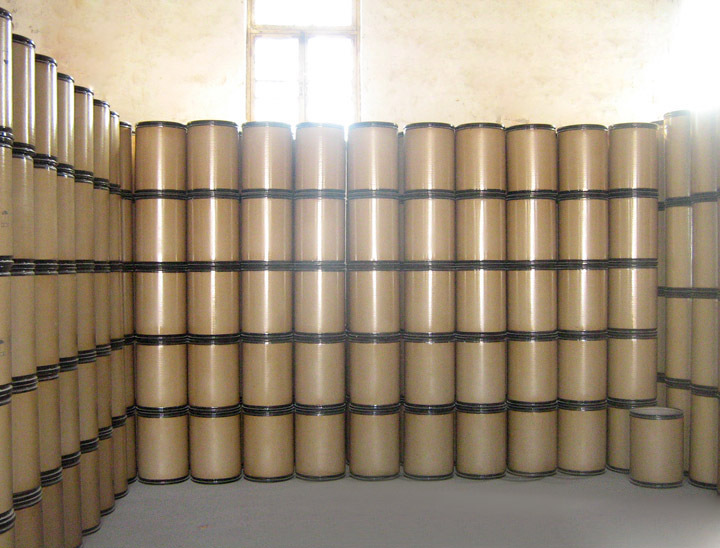 危包证圆形纤维板桶50公斤全牛皮纸桶25kg铁箍纸板桶厂家直销此链接