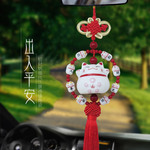 汽车挂件108颗仿檀木汽车档位珠佛珠饰品车载香水摆件