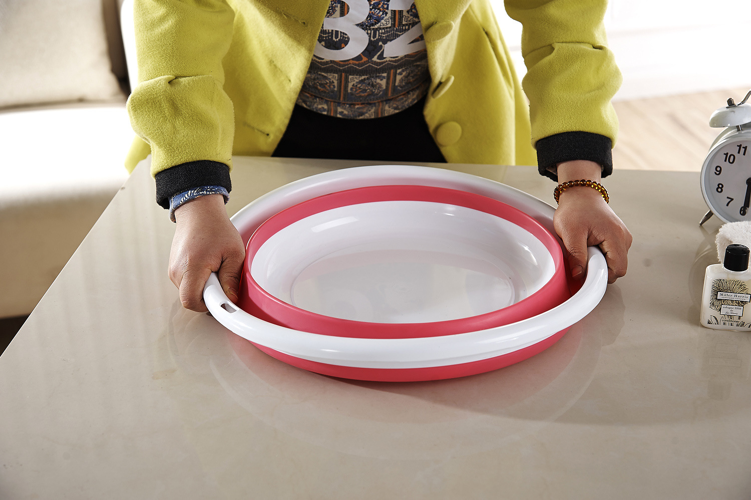 新款折叠脸盆旅游户外便携折叠水盆 婴儿洗脸盆折叠盆批发