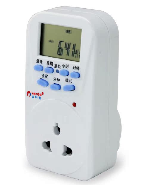 厨房定时器开关插座 家庭用定时热水器定时器 多功能智能定时器