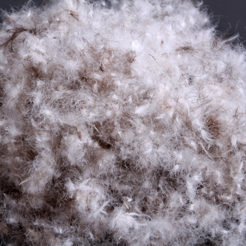 80水洗灰鸭绒羽绒服羽绒被专用高档大朵羽绒精品保暖灰鸭绒