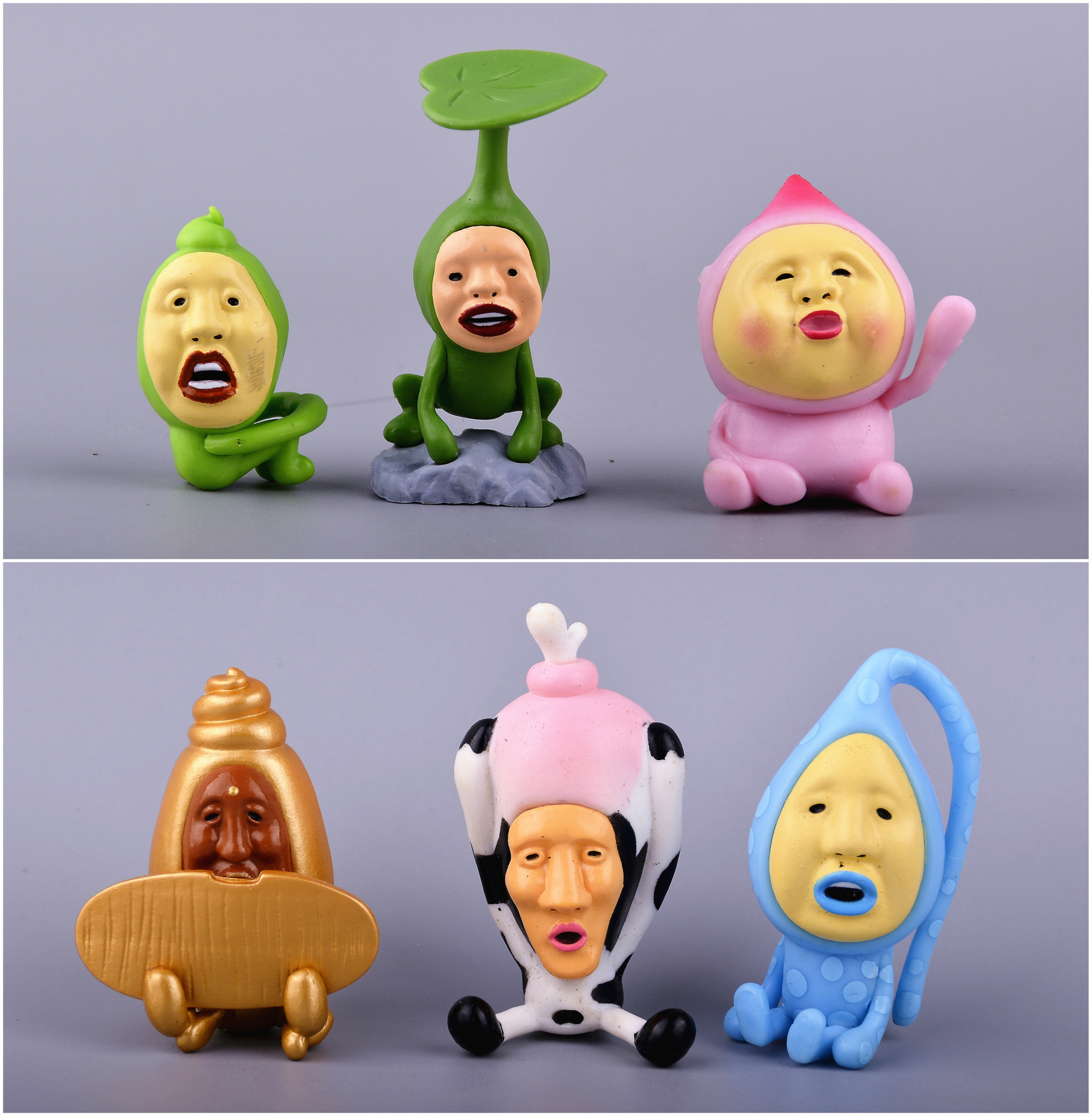 亏本处理日本正版散货农场精灵屁桃小公仔 diy奶油壳配 精致摆件