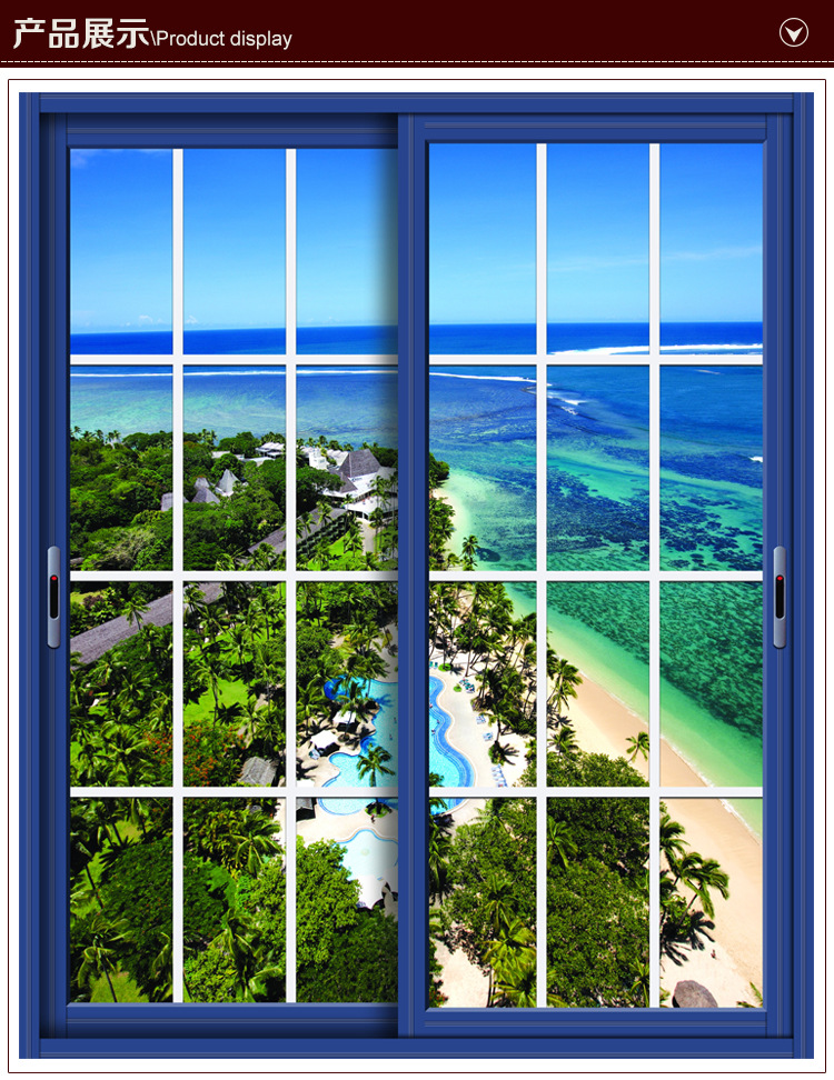 【栢福】现代铝合金门窗工厂直供 bf-25推拉窗 纱窗