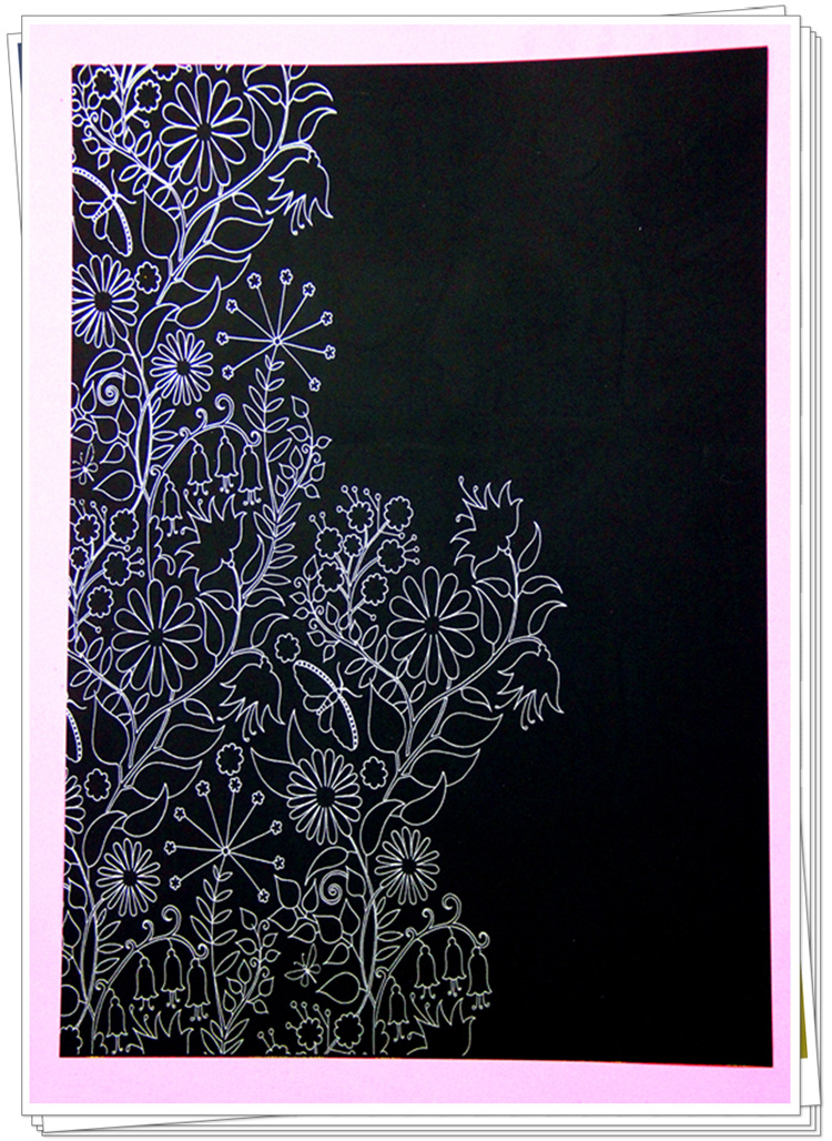 秘密花园 刮画纸 刮刮画 刮画纸 儿童画纸 儿童画画纸画材