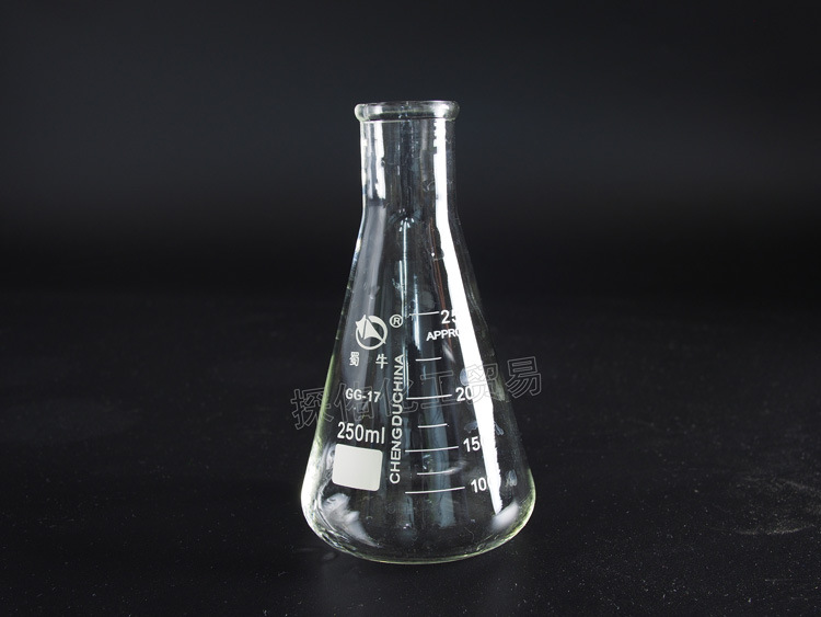 蜀牛三角烧瓶 250ml/500ml 小口玻璃锥形瓶 实验室玻璃器皿 - 办公批