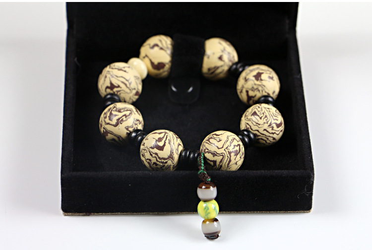 焦作 梵一绞胎瓷 工厂直销 天然水纹绞胎瓷男士手串 手链 .