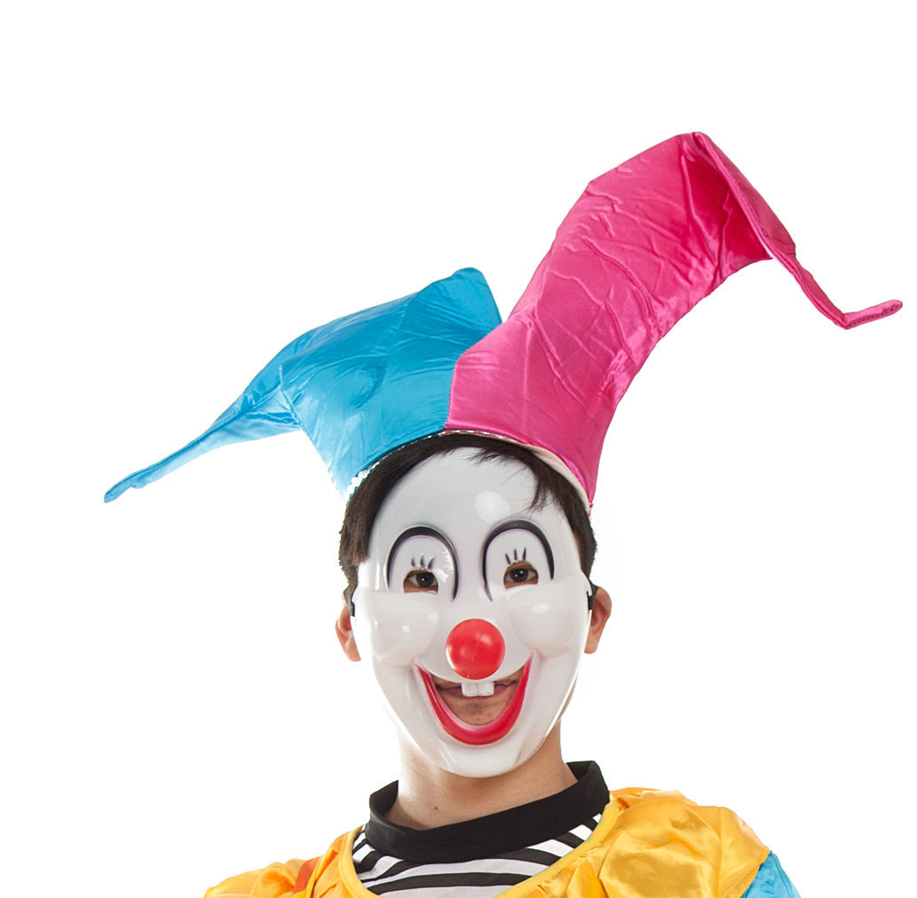 节日用品儿童动漫表演面具搞怪面具笑脸面具塑料小丑面具红鼻子