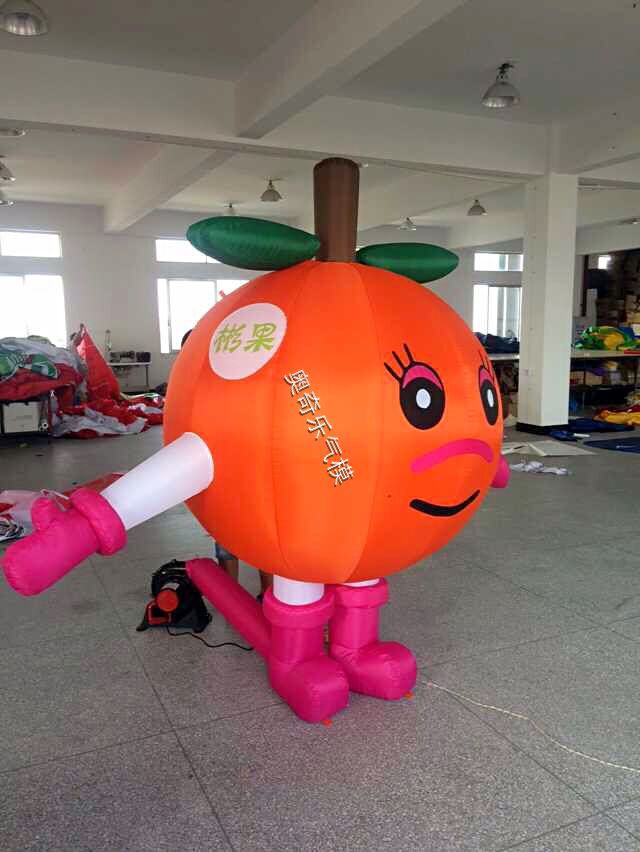 充气水果卡通气模 充气水果娃娃气模 水果店开业定制充气水果模型
