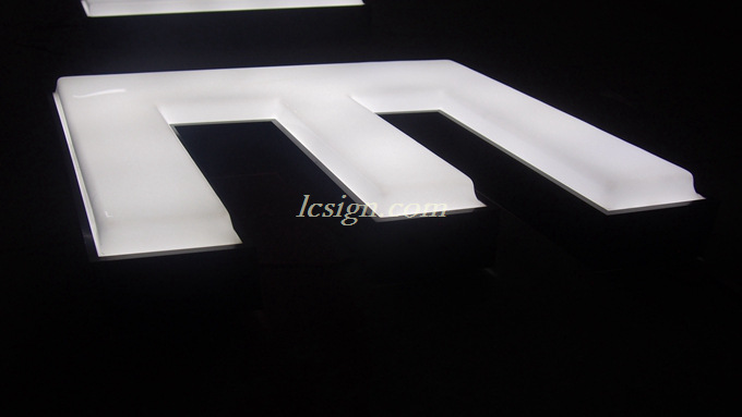 厂家直销有机板吸塑led发光字 亚克力吸塑招牌发光字