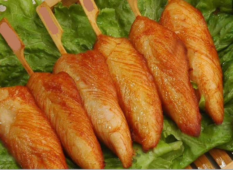 川香鸡柳串手抓饼半成品食材鸡肉串批发冷冻半成品油炸速冻食品