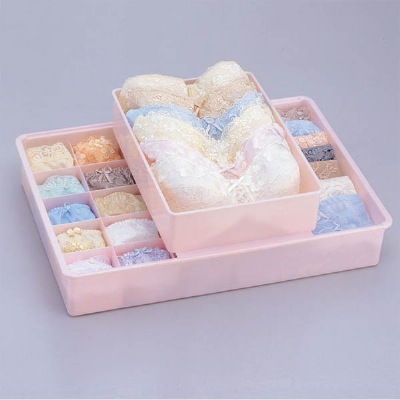 日本原装进口inomata塑料收纳多功能内衣收纳盒文胸收纳盒内衣盒