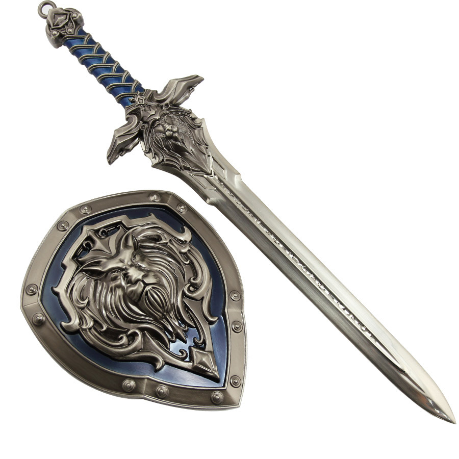 英雄联盟 lol周边 联盟狮头盾牌套装 剑盾套装