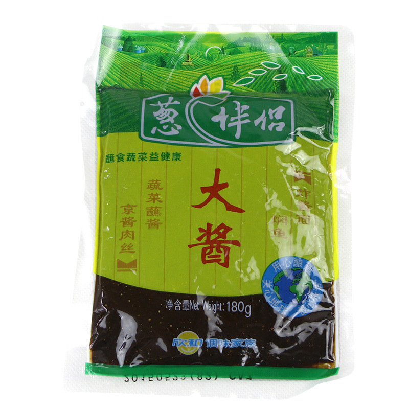 批发大豆酱葱伴侣豆瓣酱大豆酱袋装大豆酱拌面炒菜豆瓣酱180g