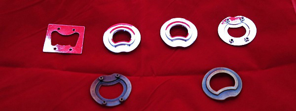 各式开瓶器侧边珍珠镍圆形四孔两孔开瓶器椭圆形适用帽子围裙衣服