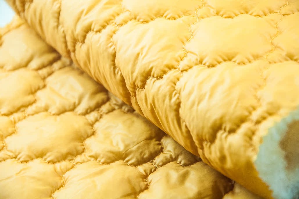 尼丝纺 绗棉夹棉面料 绗棉里衬 服装棉衣内衬绗棉