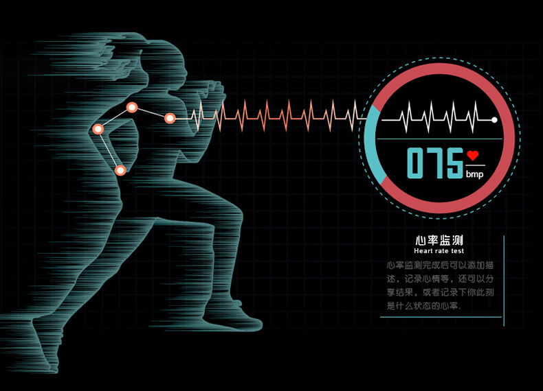 新品**圆盘智能手表dm360 蓝牙心率手表 抬手亮屏优势.
