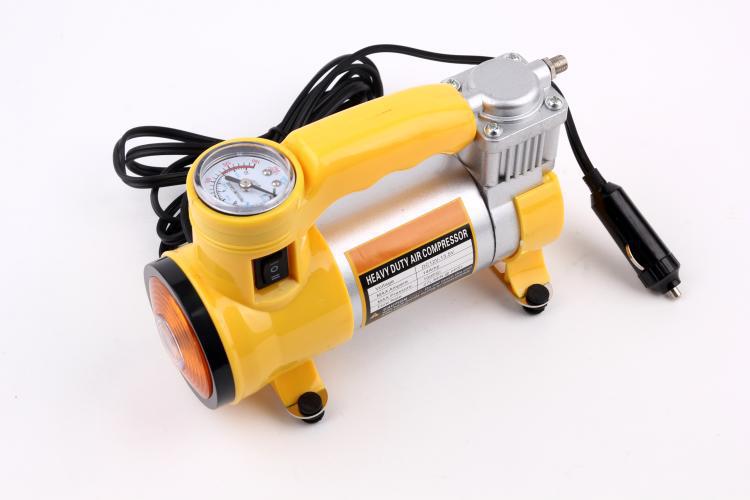 工厂直销 带灯三合一车载充气泵 100w大功率打气泵 轮胎打气泵