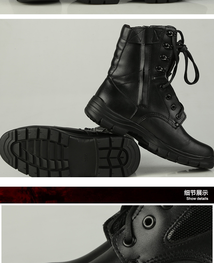 3515超强人气正品新款户外春秋款单靴羊毛靴防暴训练靴129a新军靴