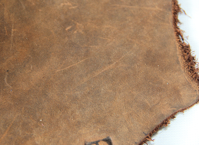 进口高档疯马皮鞋类箱包类用皮变色复古皮料