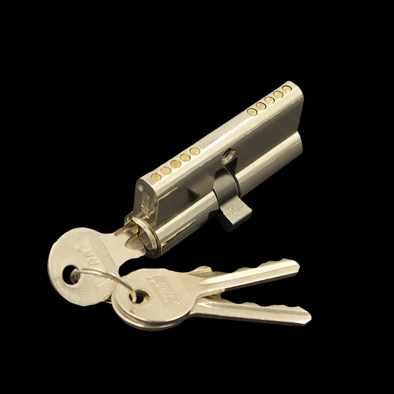 偏芯ab锁芯全铜防盗门锁芯偏芯锁芯大门锁双开锁芯 厂家直销