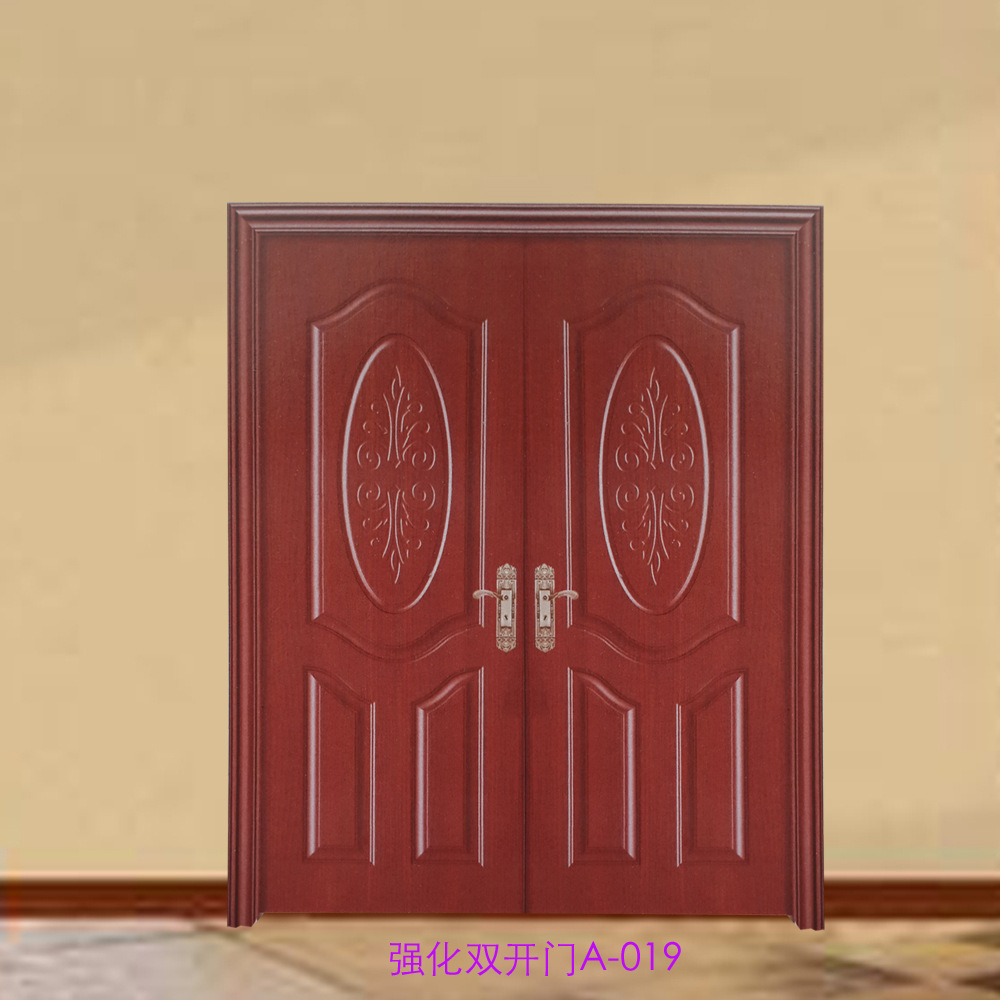 木门厂直销 强化双开门 办公家装大门 实木复合门 豪华子母门