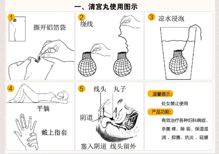 功效: 1,清理阴道秽物,排除宫内毒素,改善阴道内部环境; 2,收阴缩阴