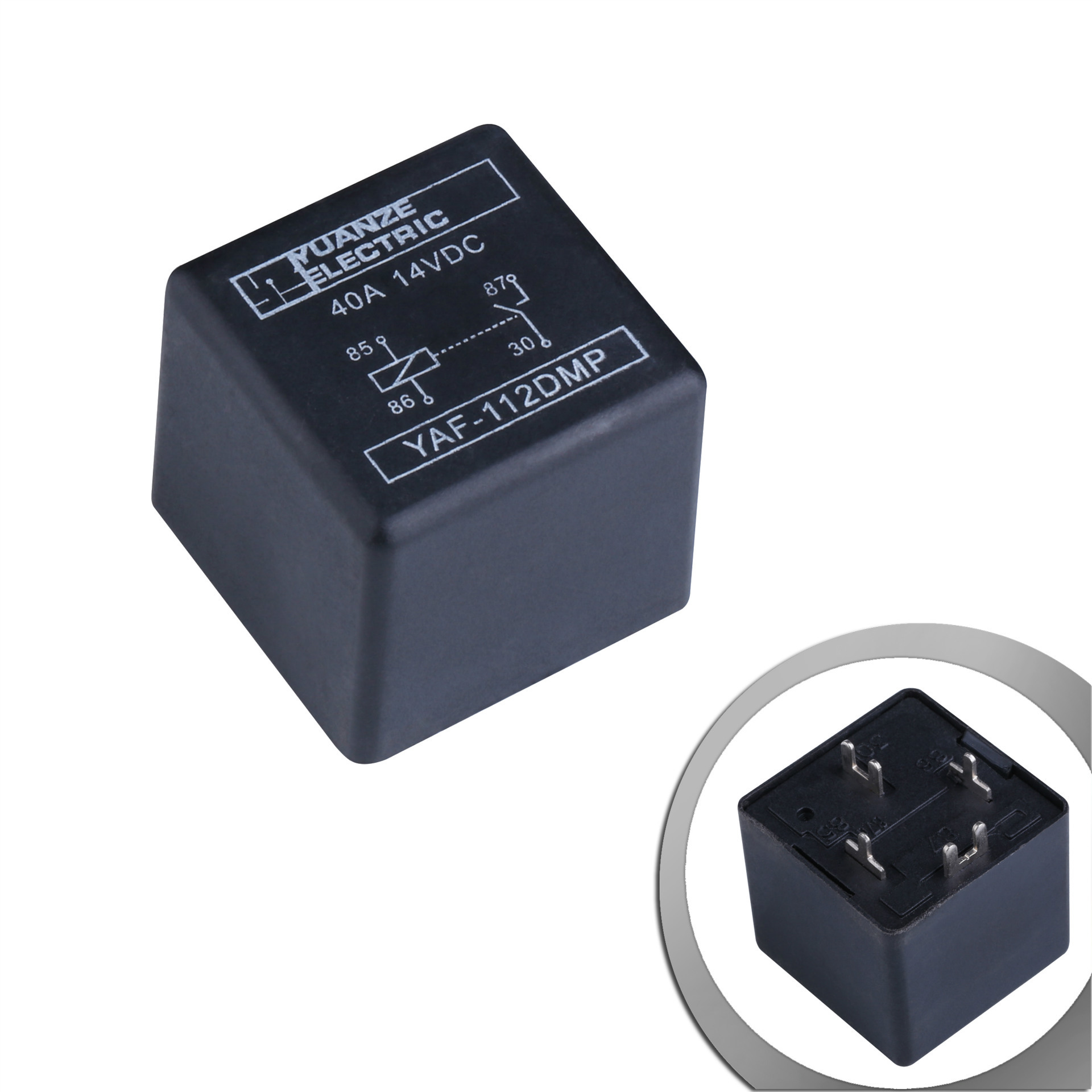 dc12v继电器生产厂家 四脚 40a继电器 焊接式汽车继电器