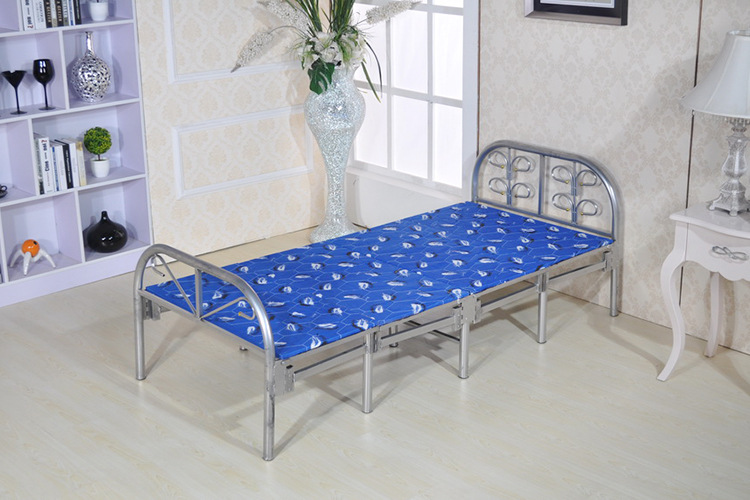 四折床折叠床厂家直销卧室客厅折床 简易午休陪护金属陪读床