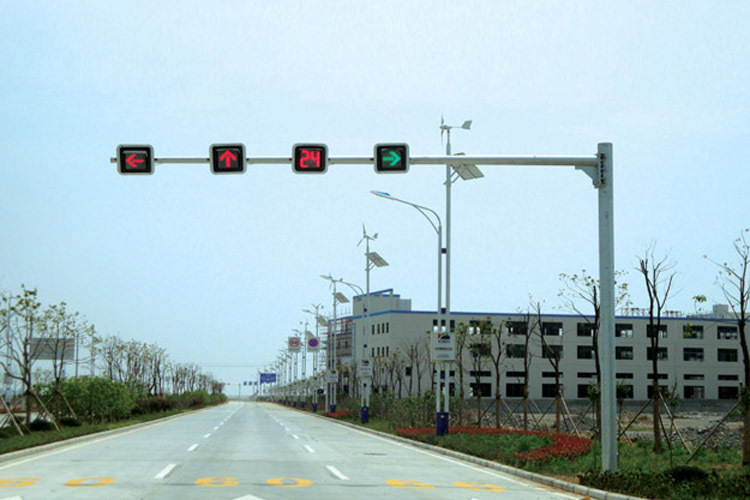 交通信号灯杆/指示灯/红绿灯/人行道/违