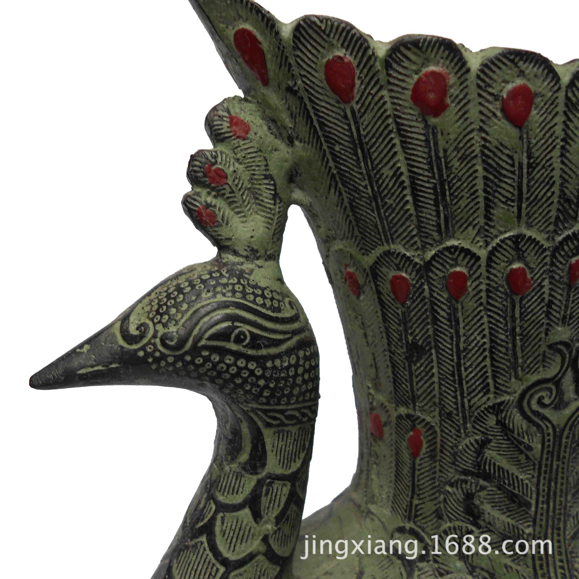 仿古青铜器工艺品古玩摆件 双凤杯 家居收藏 商务馈赠办公礼品