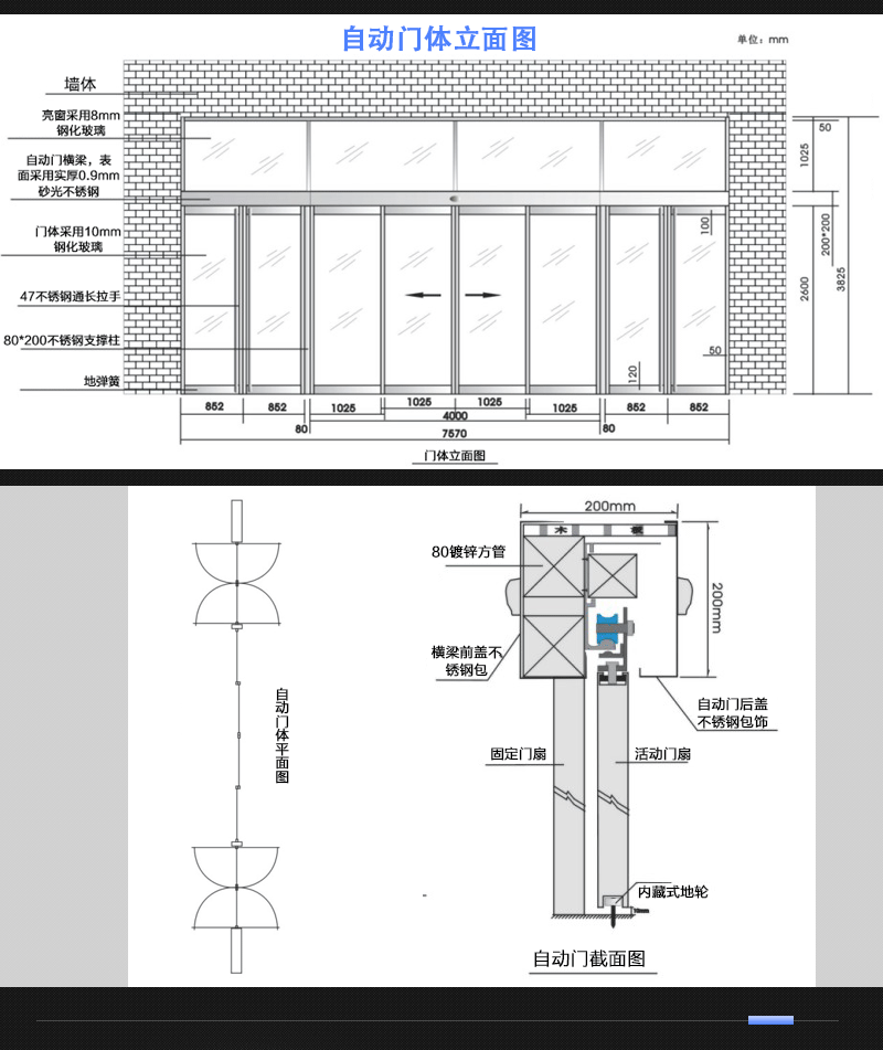 ron 热销防盗折叠推拉门 新款洁净重型推拉门 工装产品服务