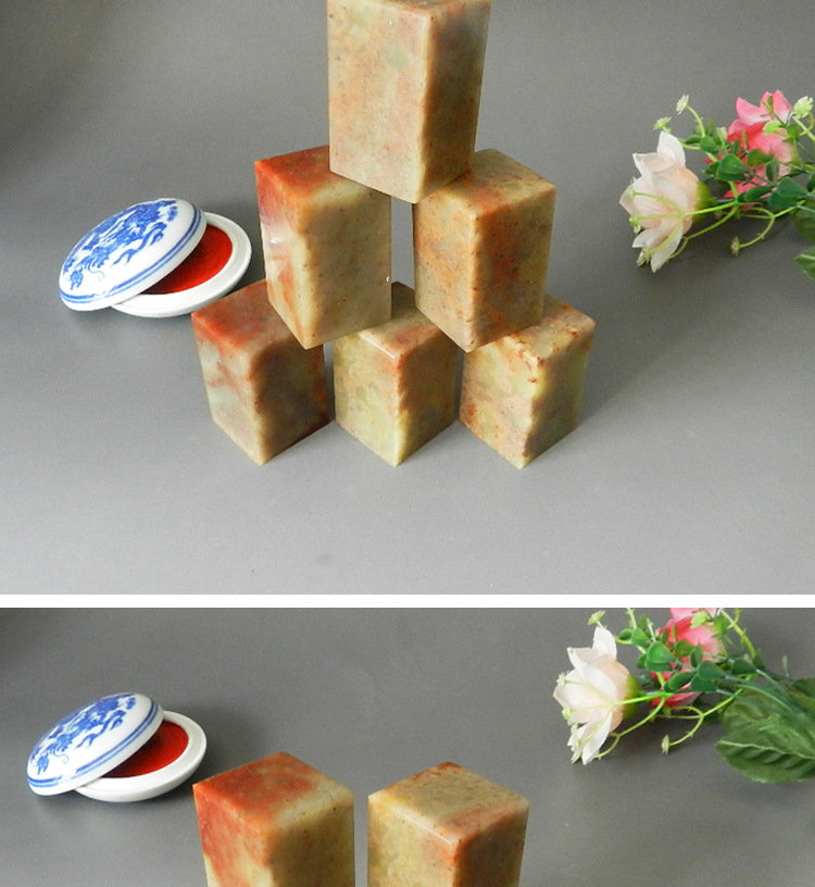 5*5 cm印度红石印章 金石篆刻 姓名书画藏书石料 批发厂家直销