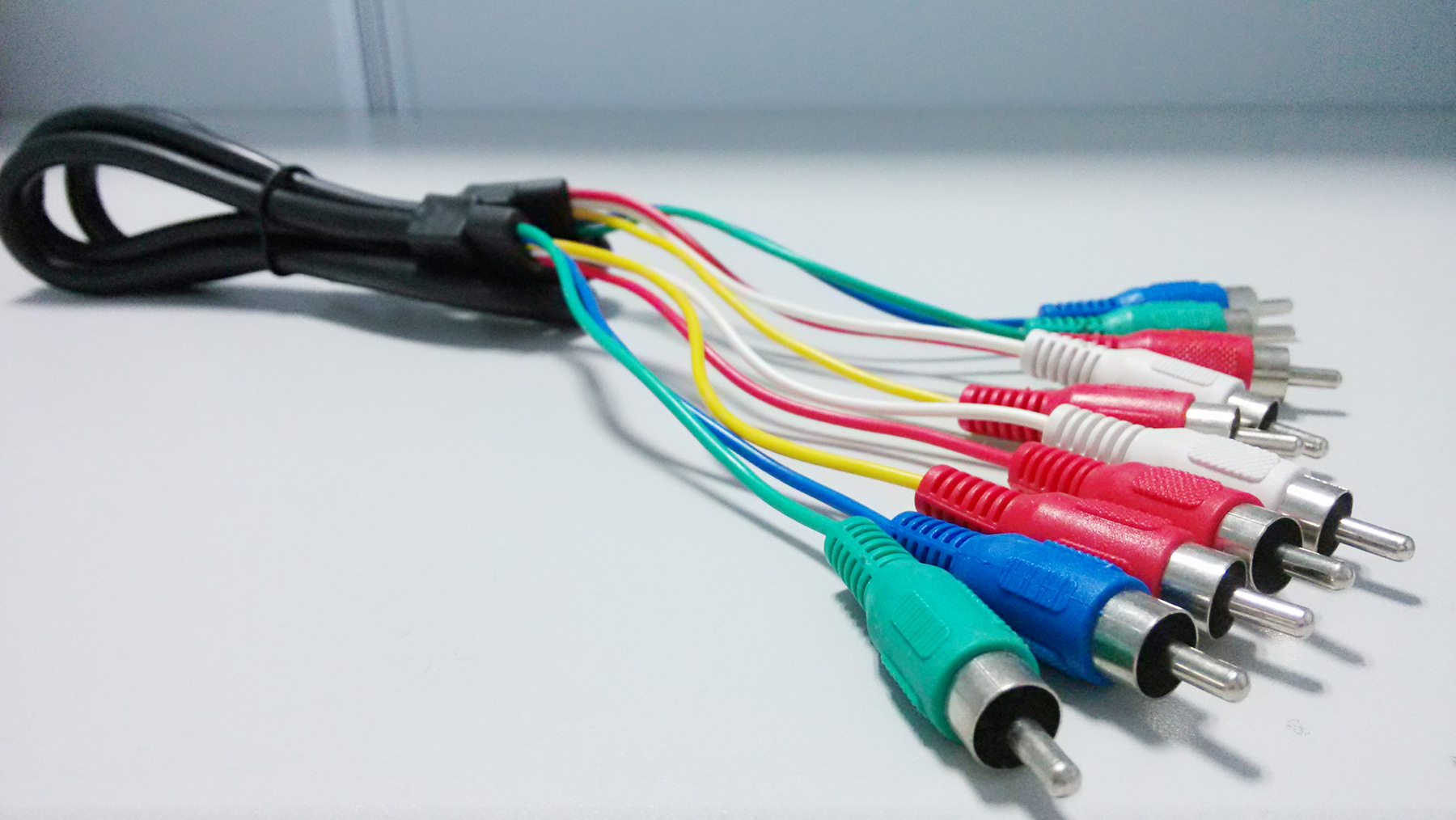 厂家批发超低价五色差线双接口色差线音频视频信号输出