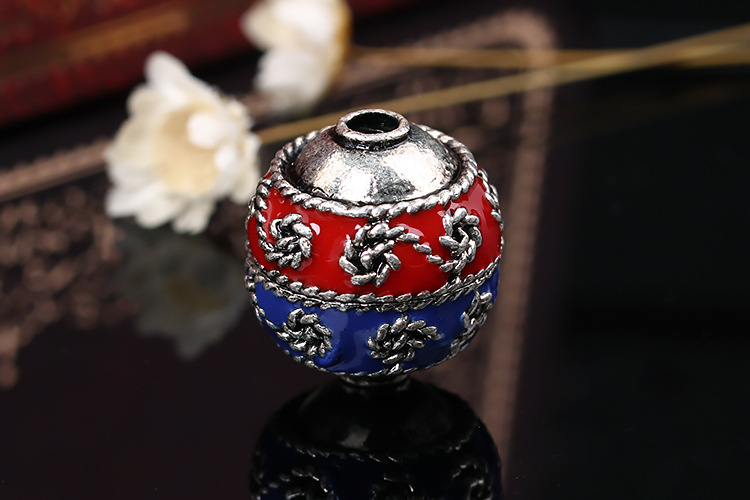 藏式风格散珠批发 diy手工饰品铜制品配件 金属配饰