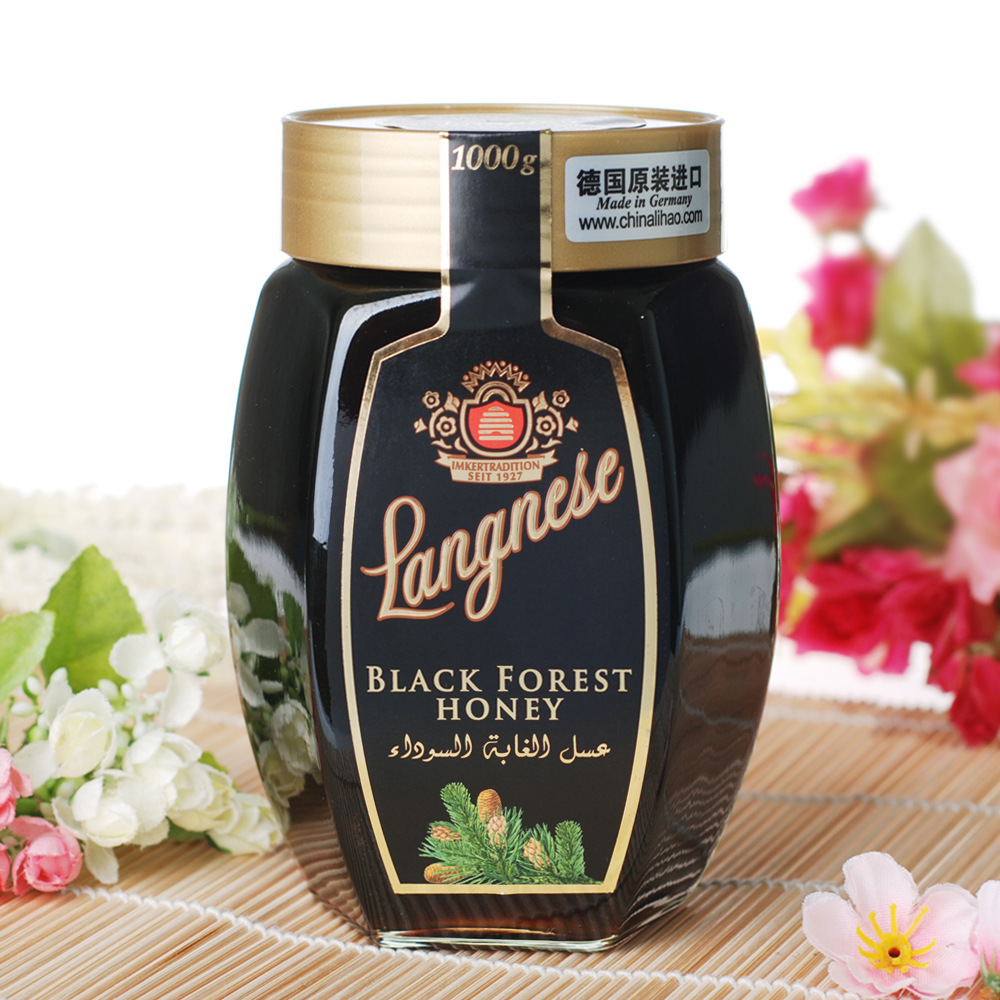 德国琅尼斯langnese天然黑森林蜂蜜1000g 进口蜂蜜