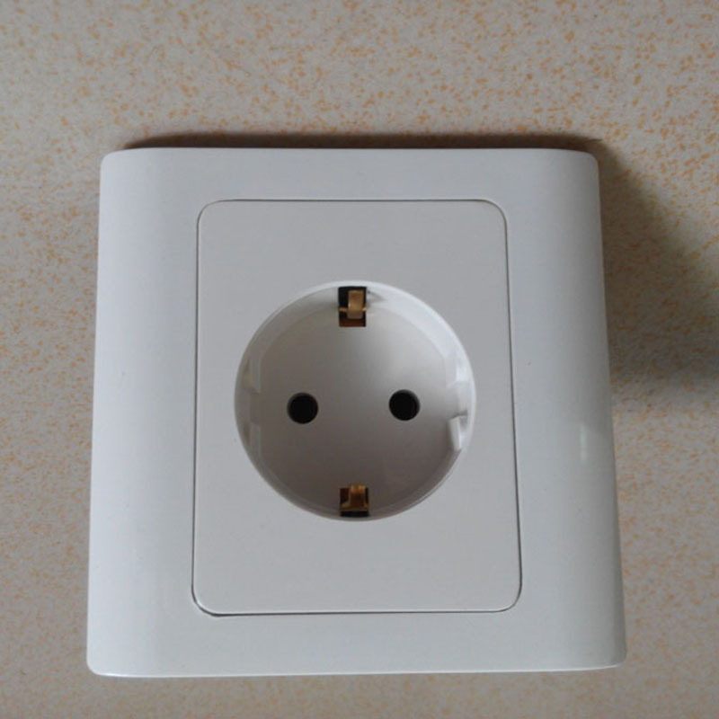 厂价直销欧标电源插座16a250v欧式接线插座86型德式韩式插座面板