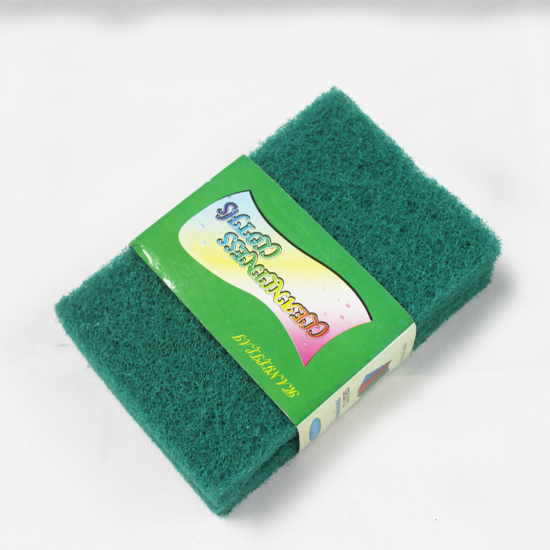 Double-Sided Thickened Cleaning Cloth Stain Removal Dark Green Scouring Pad Kitchen Cleaning Supplies Scouring Pad Factory Wholesale One Piece Dropshipping