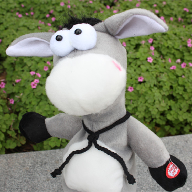 创意地摊热卖玩具 电动摇头驴 毛绒玩具 新奇特玩具批发